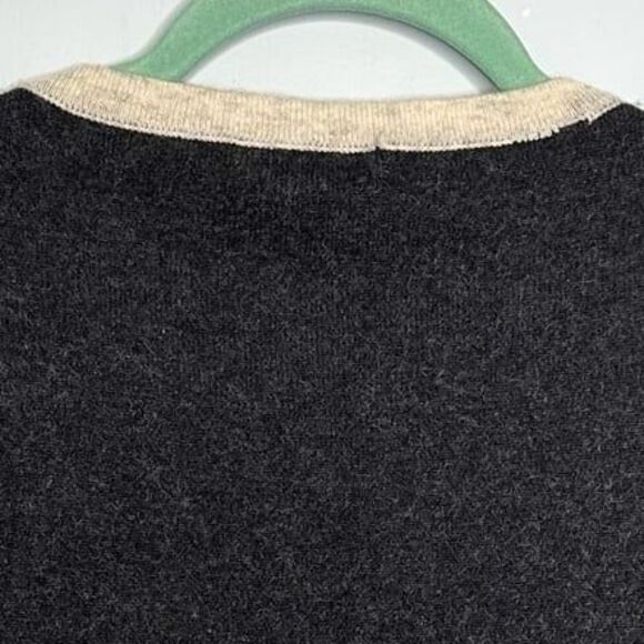 Vince Cashmere Minimalist Neutral Colorblock Bateau Neck Sweater Size XS - Picture 6 of 8